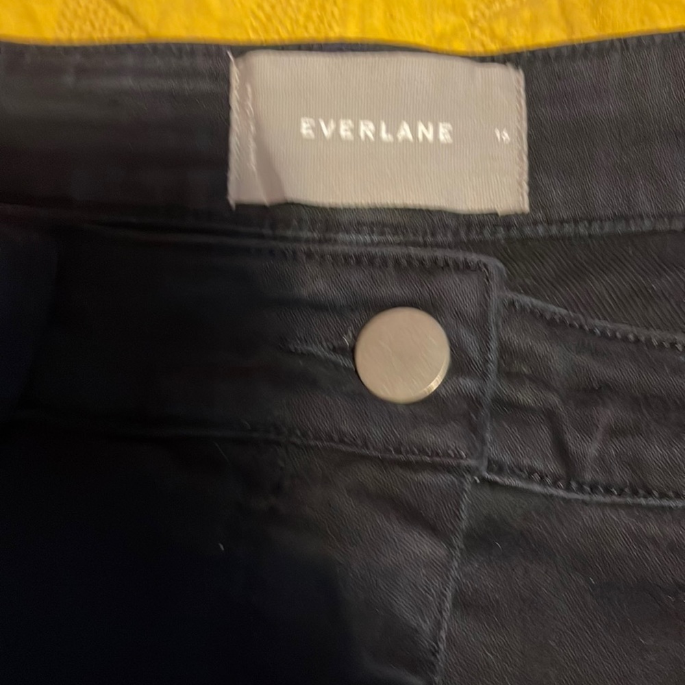 COPY - Everlane The Wide Leg Crop Pants in navy blue size 16